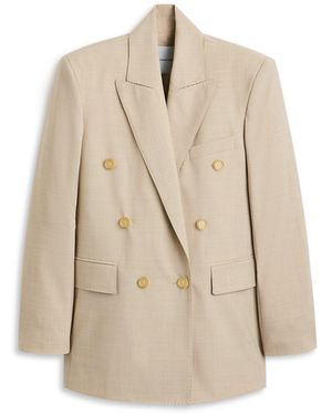 Scanlan Theodore Soft Double Breasted Jacket - Natural