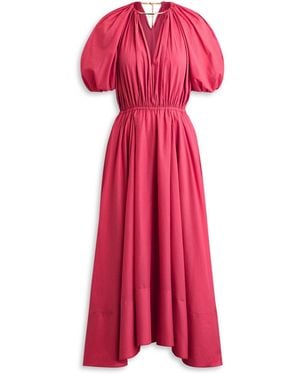 Scanlan Theodore Gingham Voile Dress - Red