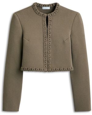 Scanlan Theodore Crepe Knit Daisy Jacket - Green