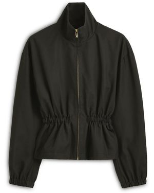 Scanlan Theodore Double Cotton Funnel Neck Jacket - Black