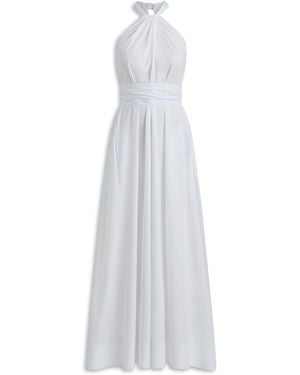 Scanlan Theodore Parachute Turban Tie Dress - White