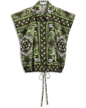 Scanlan Theodore Parachute Cotton Bandana Shirt - Green