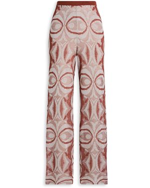 Scanlan Theodore Knit Jacquard Trouser - White