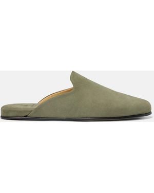 SCAROSSO Atlas Travel Slipper Nubuck - Grün