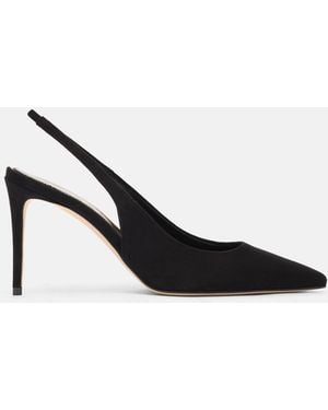 SCAROSSO Sutton Black Suede Pumps