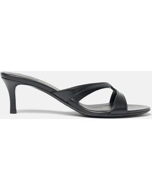 SCAROSSO Pauli Kitten Heel Sandalen - Schwarz