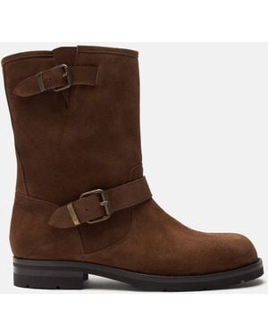 SCAROSSO Kurt Braun Veloursleder