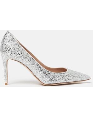 SCAROSSO Greta Kristall Satin - Weiß