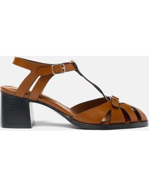 SCAROSSO High Heel Sandals - Brown