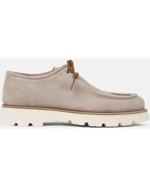 SCAROSSO Damiano Light Sand Suede - White