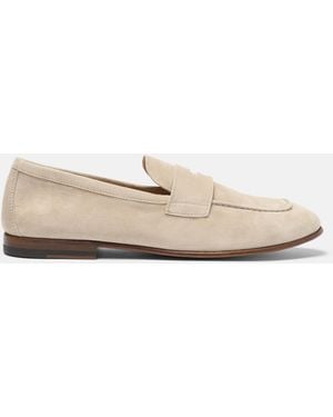 SCAROSSO Gregory Cream Suede - Weiß