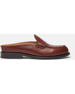 SCAROSSO Clementina Brown Mules - Multicolor