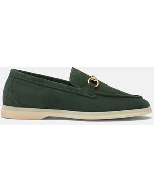SCAROSSO Lilia Grün Veloursleder