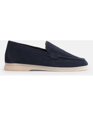 SCAROSSO Ludovica Mädchen Blau Veloursleder