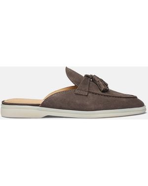 SCAROSSO Lucrezia Deep Taupe Suede - Brown