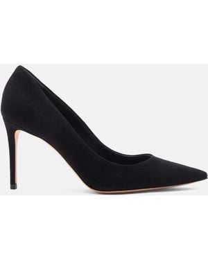 SCAROSSO Gigi Black Suede Pumps