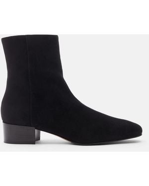 SCAROSSO Ambra Nera Scamosciata Boots - Black