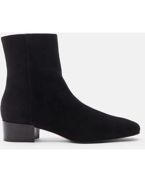 SCAROSSO Ambra Nera Scamosciata Boots - Black