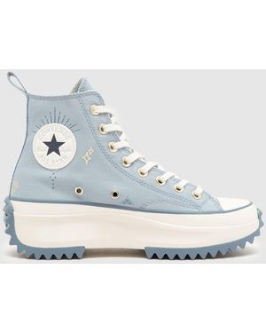 Converse Run Star Hike Tiny Tattoos Trainers In - Blue