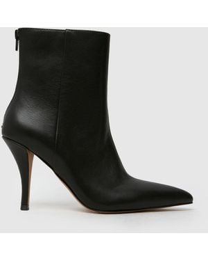 schuh Betty Leather Heeled Boots - Black