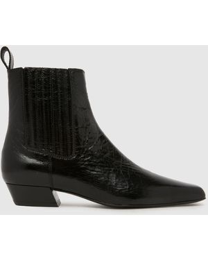 schuh Cova Leather Chelsea Boots - Black