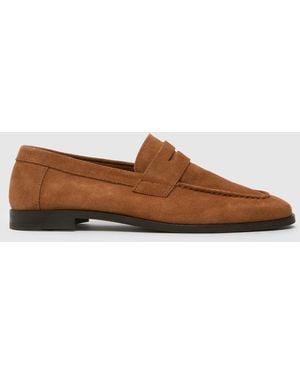 schuh Rush Suede Loafer Shoes - Brown