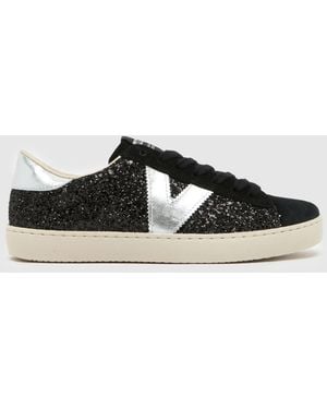 Victoria Berlin Glitter Trainers - Black
