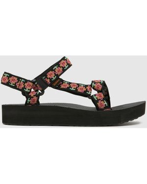 Teva Midform Universal Floral Sandals - Black