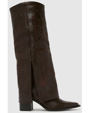 SIMMI Liston Western Boots - Brown
