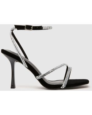 SIMMI Laveen Glitter High Heels - Black