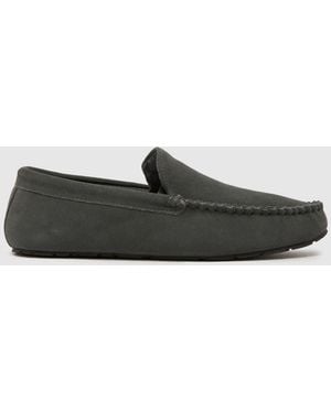 schuh Sandro Suede Mocassin Slippers - Black