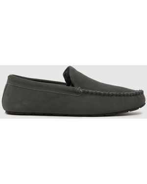 schuh Sandro Suede Mocassin Slippers - Black