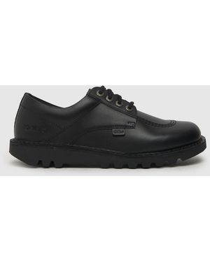 Kickers Kick Lo Mono Flat Shoes - Black