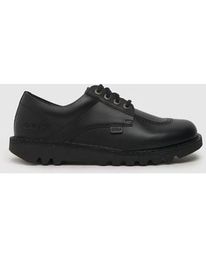Kickers Kick Lo Mono Flat Shoes - Black