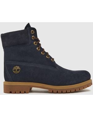Timberland Heritage Premium 6-inch Boots In - Blue