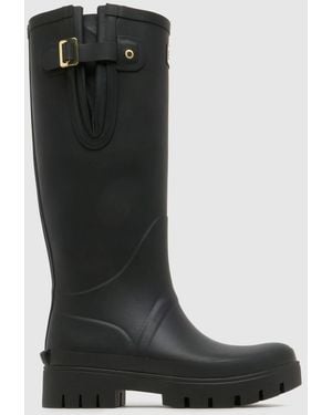 Barbour Leighton Tall Wellie Boots - Black