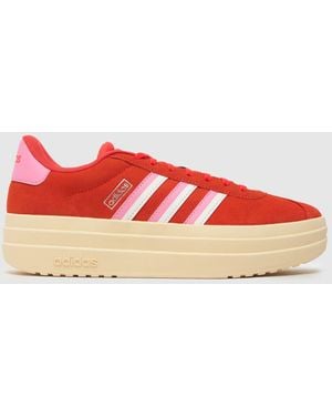 adidas Vl Court Bold Trainers In - Red