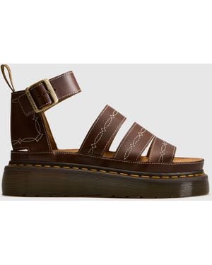 Dr. Martens Clarissa Quad Rodeo Sandals - Brown