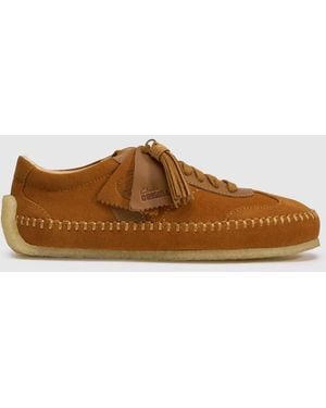 Clarks Tor Low Trainers - Brown