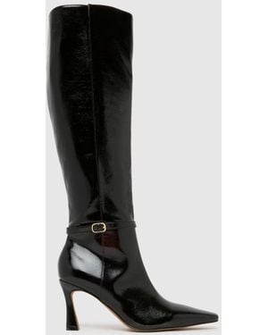 schuh Demi Buckle Knee Boots - Black
