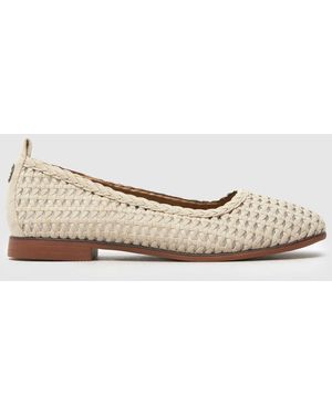 Blowfish Bardot Woven Ballerina Flats - Natural