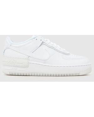 Nike Air Force 1 Shadow Trainers - White