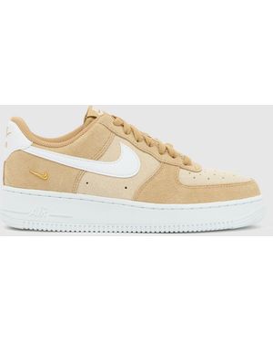 Nike Air Force 1 Trainers - Natural