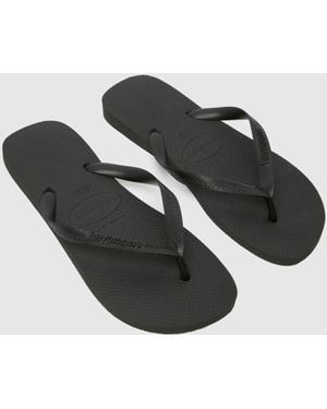 Havaianas Top Flip Sandals - Black