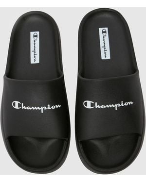 Champion Soft Slipper Slide Sandals - Black