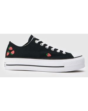 Converse All Star Lift Ox Trainers - Black