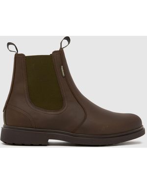 Barbour Hale Chelsea Boots - Brown