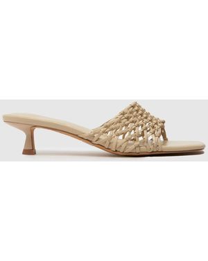 schuh Sorin Woven Mule Sandals - Natural