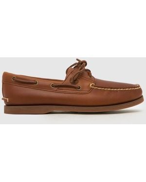 Timberland Classic 2 Eye Boat Shoes - Brown