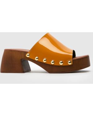 schuh Via Clog Sandals - Brown
